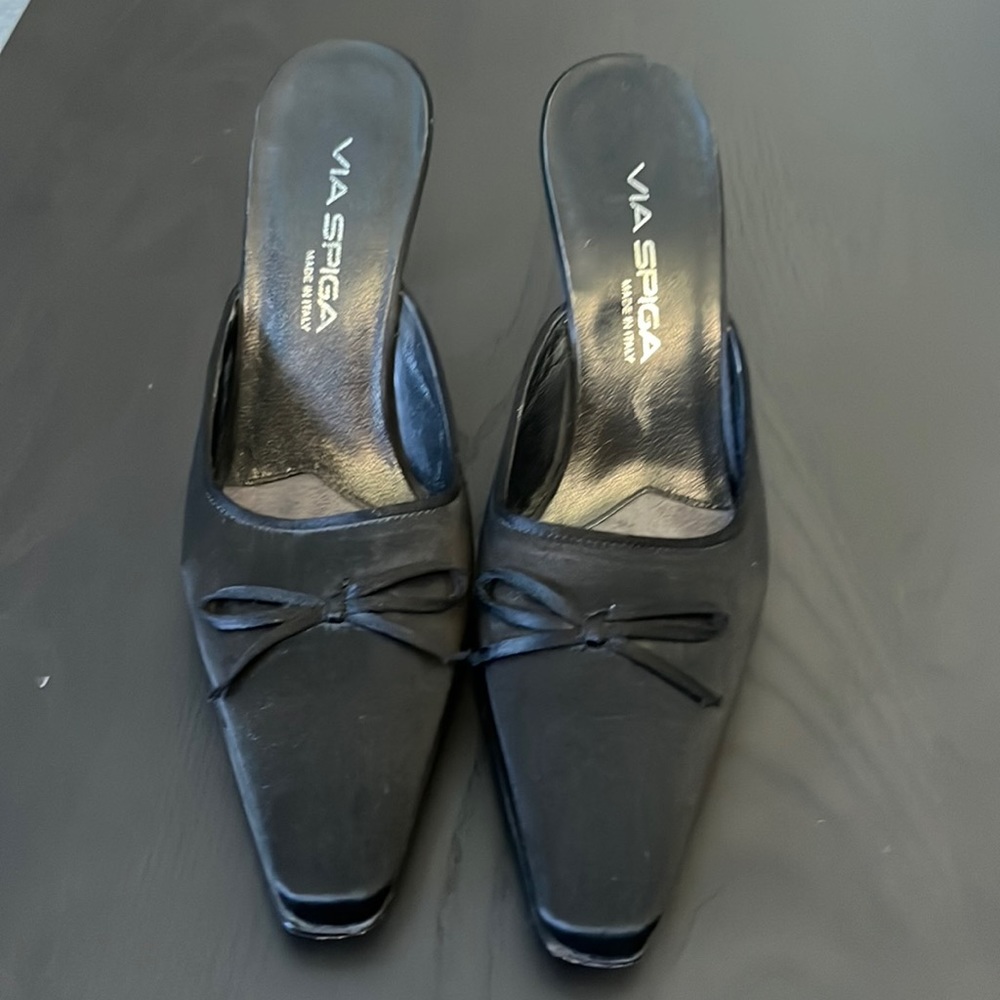 Via Spiga black heels size 8